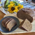 Caraway Rye Black Bread on a cutting board